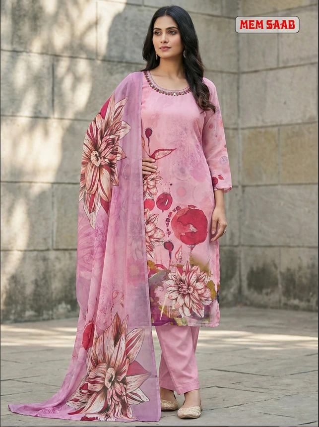 Pink Ivory Kurta - Front