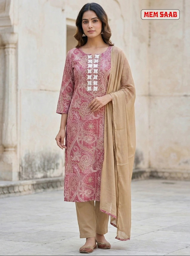 Dark Ivory Kurta - Front